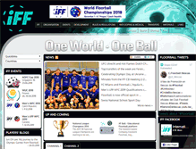 Tablet Screenshot of floorball.org